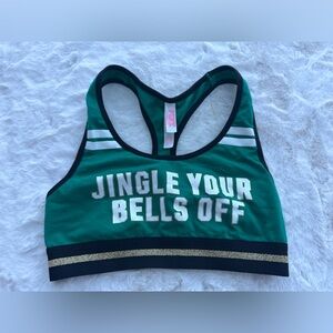 Victoria's Secret Pink Festive Jingle Your Bells Off Bralette Size Small